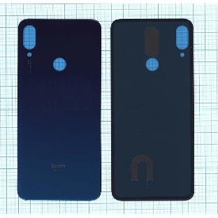 Задняя крышка для Xiaomi Redmi Note 7 Pro голубая