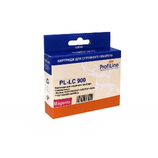Картридж струйный ProfiLine PL-LC900M для принтеров Brother DCP110C/DCP-115C/DCP-120C/115c/120c820cw/640cw Magenta водн