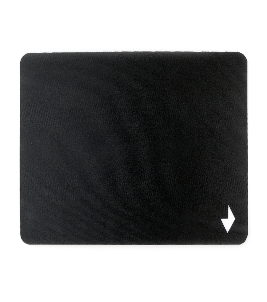 Коврик для мыши Gembird MP-BLACK-S, черный, 220х180х2мм, ткань/резина, пакет