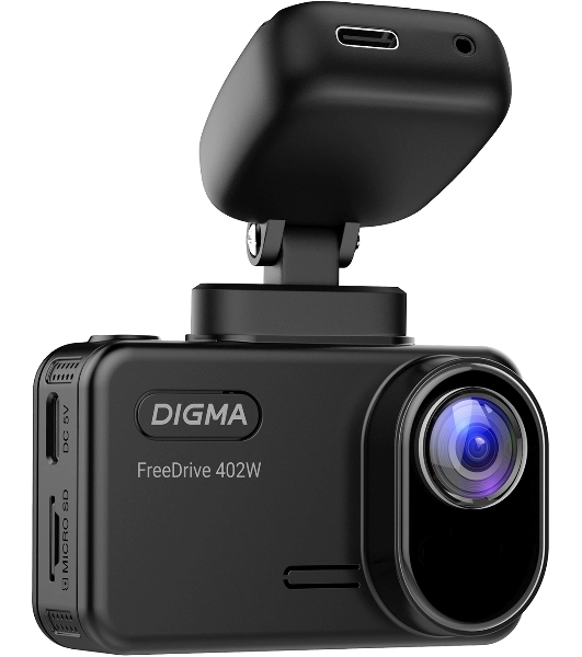 Видеорегистратор Digma FreeDrive 402W, 3840x2160, 2', Wi-Fi, G-сенсор, датчик движения