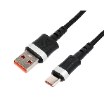 Кабель USB2.0 Cablexpert CCP-USB2-AMCM-66W-1M, AM/Type-C, 6A, 66Вт, QC3.0, медь, 1м, черный, пакет, фото2
