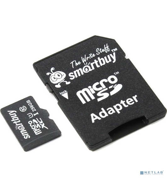 Флеш карта Micro SecureDigital 256Gb Smart buy SB256GbSDCL10-01 Micro SDHC Class 10, UHS-1, SD adapter
