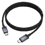 Кабель USB2.0 Hoco Type-C/Type-C, 3А, 60Вт, с дисплеем, X118, 1м, черный, коробка, фото4