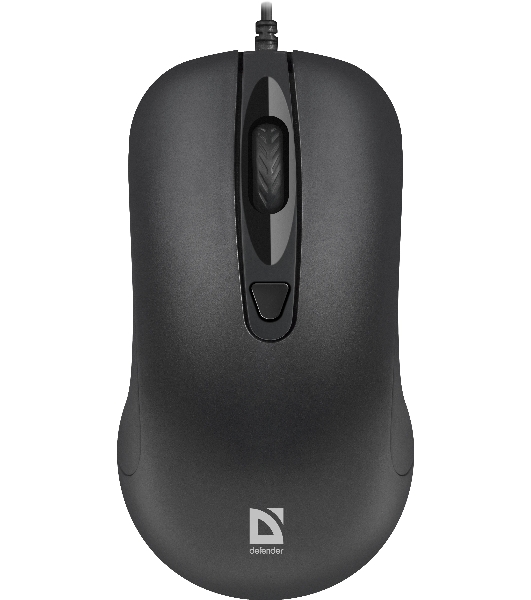 Мышь проводная Defender Classic MB-230 черный, 1600 dpi, USB, кнопки - 4