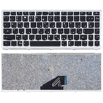 Клавиатура для ноутбука Lenovo IdeaPad U310 черная с серой рамкой, фото4