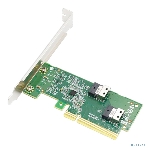 Адаптер для SSD PCIe x8 to Two SlimSAS SFF-8654 4i Adapter, фото6