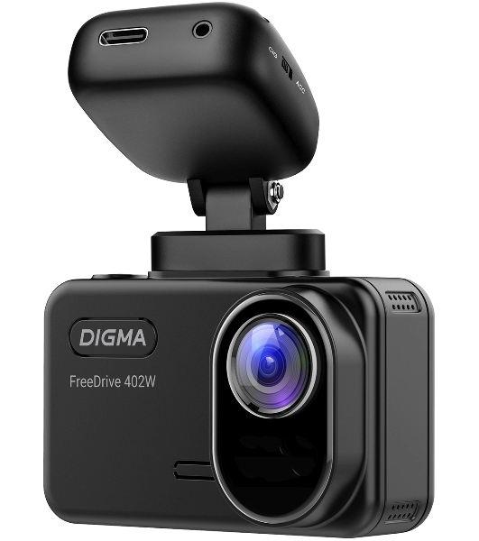 Видеорегистратор Digma FreeDrive 402W, 3840x2160, 2', Wi-Fi, G-сенсор, датчик движения
