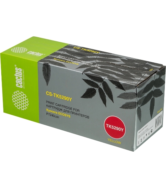 Картридж лазерный Cactus CS-TK5290Y желтый (13000 стр.) для Kyocera ECOSYS P7240cdn