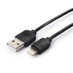 Кабель USB Гарнизон GCC-USB2-AP2-1M AM/Lightning, для iPhone5/6/7, IPod, IPad, 1м, черный, пакет, фото2