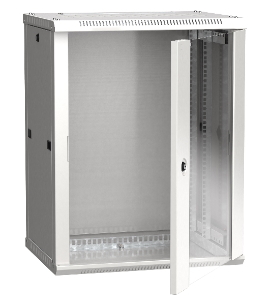 Шкаф LINEA W 15U 600x450 мм дверь стекло, RAL7035 ITK