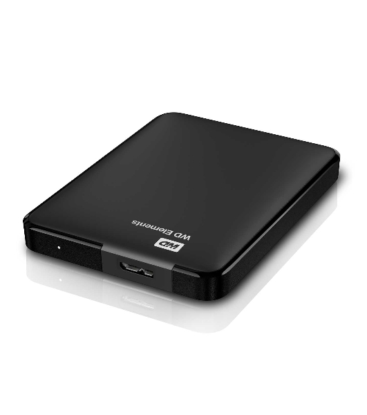 Внешний HDD 2.5' Western Digital Elements Portable, 1TB, USB 3.2 Gen 1 Type-A, 5400 rpm, черный
