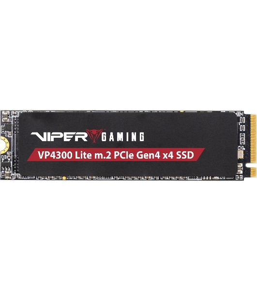 Накопитель SSD Patriot Viper VP4300 Lite, 1Tb, PCIe 4.0 x4, M.2 2280, NVMe, R/W 7400/6400, с радиатором