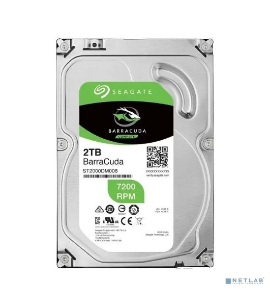 Жесткий диск Seagate Barracuda 2Tb 7200RPMSATA6Gb/S 256MB ST2000DM008 3.5'
