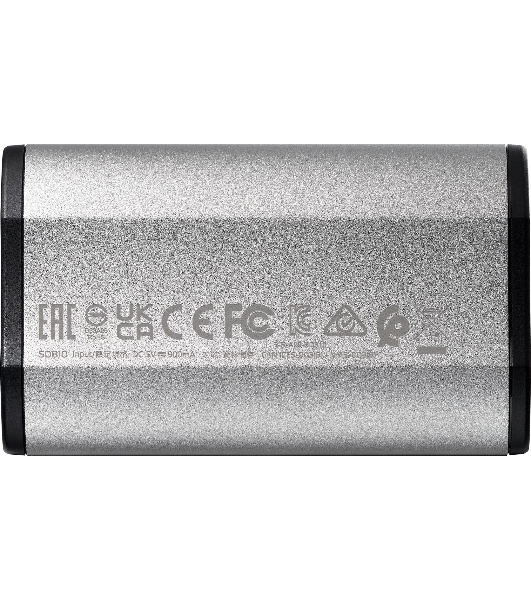Внешний SSD ADATA SD810, 1TB, USB 3.2 Gen 2x2 Type-C, R/W 2000/2000, серебристый
