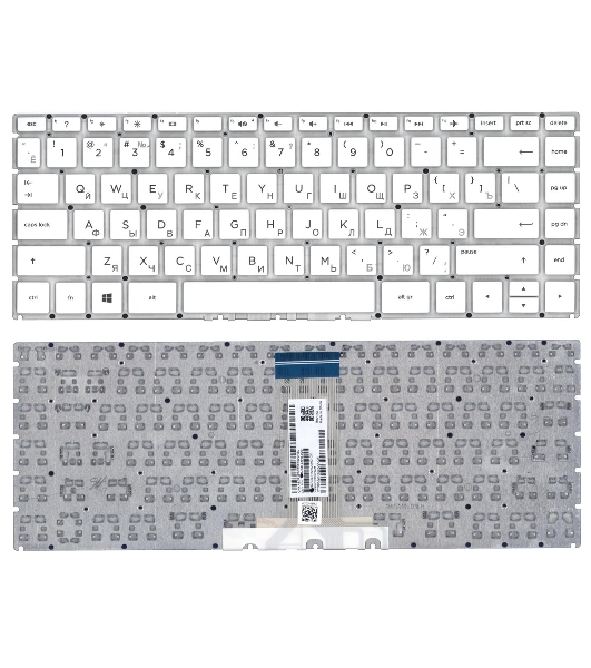 Клавиатура для ноутбука HP 14-bp000 белая