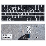 Клавиатура для ноутбука Lenovo IdeaPad U310 черная с серой рамкой, фото3