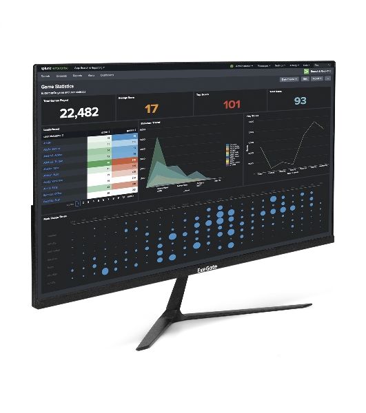 Монитор 27' ExeGate ProSmart EZ2700 IPS 1920x1080, 75 Гц, 5 мс, 16:9, 250 кд/м², VGA, HDMI 1.4, HDR10, FreeSync, черный