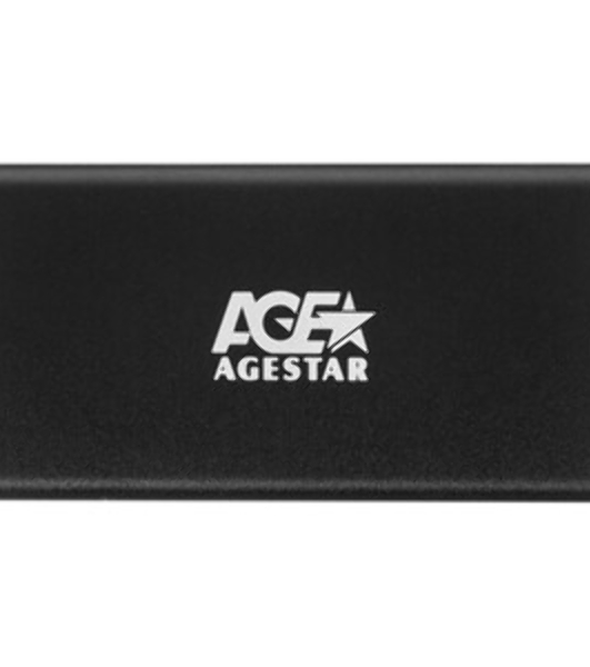 Внешний корпус mSATA AgeStar 3UBMS2 черный, алюминий, черный USB 3.0