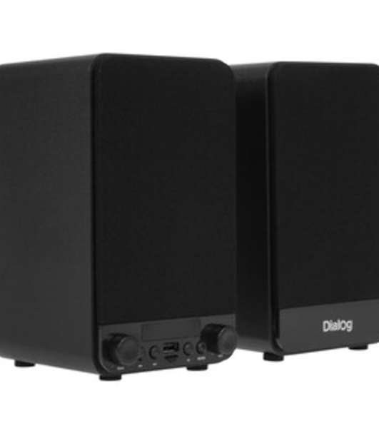 Акустическая система Dialog Jazz AJ-13 BLACK - акустические колонки 2.0, 2*15W RMS, Bluetooth, FM, USB+microSD reader