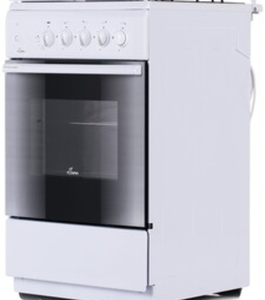 Газовая плита Flama FG 2411 W белый, конфорок 4 шт, духовка 50 л, 50 см x 85 см x 60 см