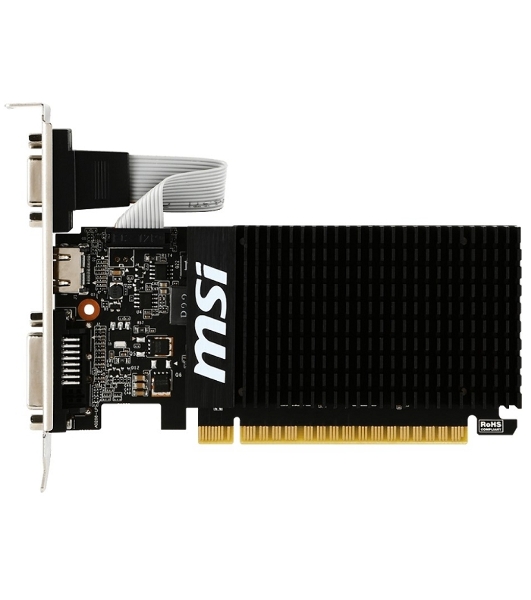 Видеокарта MSI PCI-E GT 710 2GD3H LP nVidia GeForce GT 710 2048Mb 64bit DDR3 954/1600 DVIx1/HDMIx1/CRTx1/HDCP Ret low profile