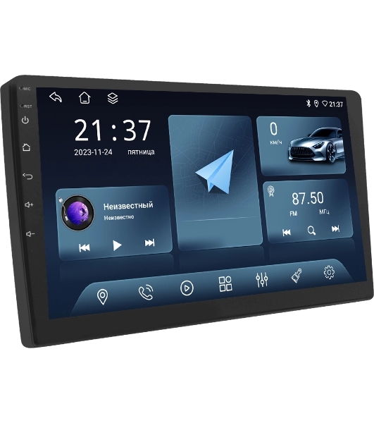 Автомагнитола ACV AD-9003 V2, 2 DIN, 9', Android 13, Bluetooth, USB Type-A, AUX, GPS, CarPlay