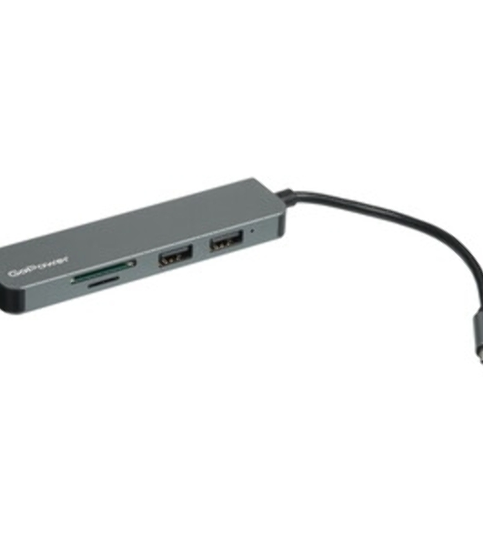USB-концентратор GoPower GPH5-1, USB Type-C, USB/MicroSD/SD/USB Type-C, USB
