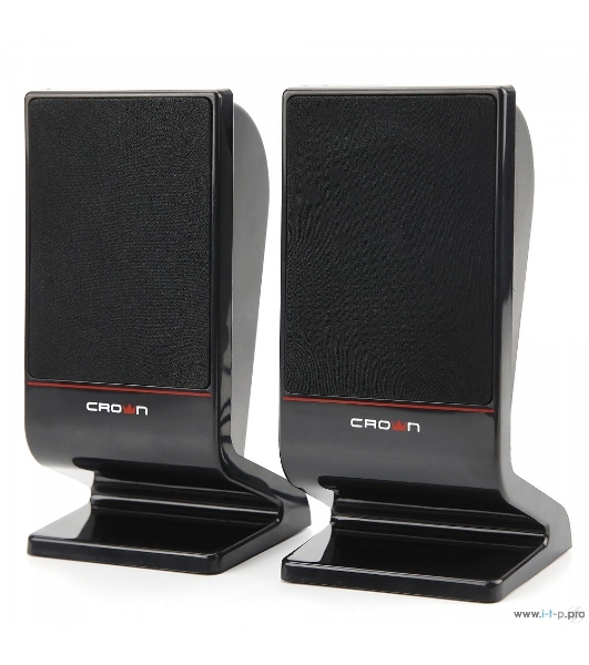 Колонки Crown CMS-601 чёрный, 2.0, 6 Вт, AUX