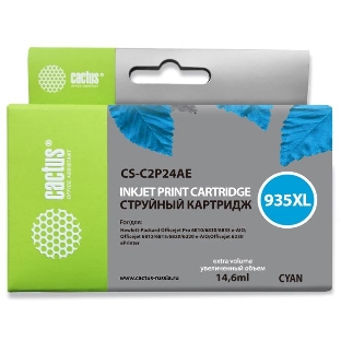 Картридж струйный Cactus CS-C2P24AE №935XL голубой (15мл) для HP DJ Pro 6230/6830
