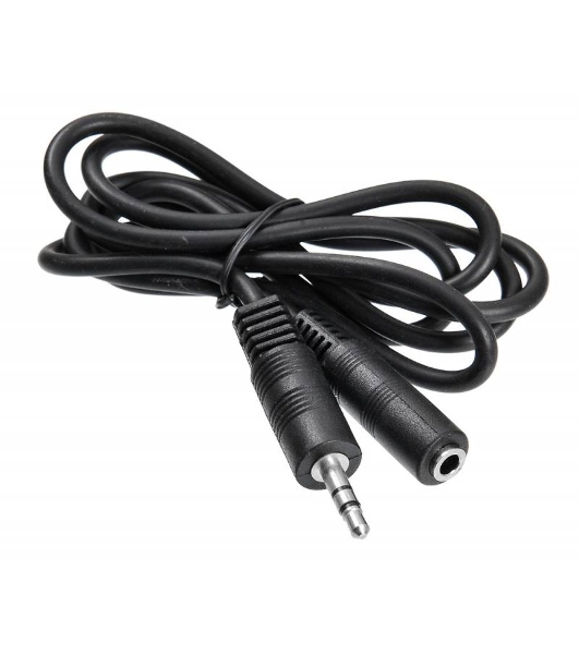 Кабель-удлинитель аудио Buro BAAC003-1 Jack 3.5 (m)/Jack 3.5 (f) 1м. черный