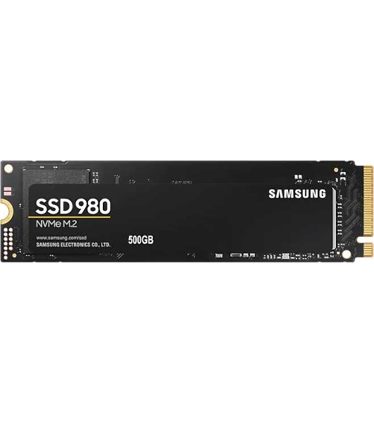 Накопитель SSD Samsung 980 MZ-V8V500BW, 500Gb, PCIe 3.0 x4, M.2 2280, NVMe, R/W 3100/2600