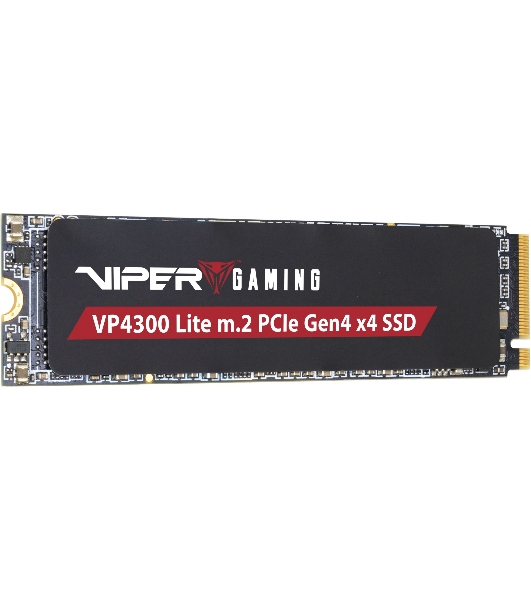 Накопитель SSD Patriot Viper VP4300 Lite, 1Tb, PCIe 4.0 x4, M.2 2280, NVMe, R/W 7400/6400, с радиатором