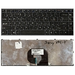 Клавиатура для ноутбука Sony Vaio VPC-Y черная с черной рамкой, фото3