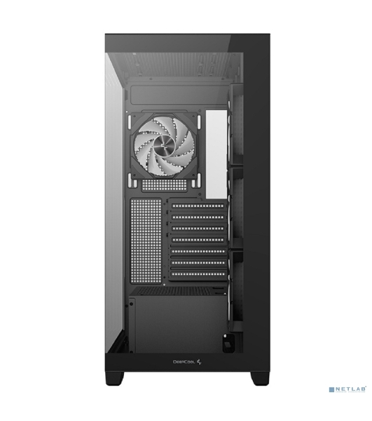 Компьютерный корпус Deepcool CG580 4F черный без БП ATX 6x120мм 3x140мм 2xUSB 3.0 audio bott PSU