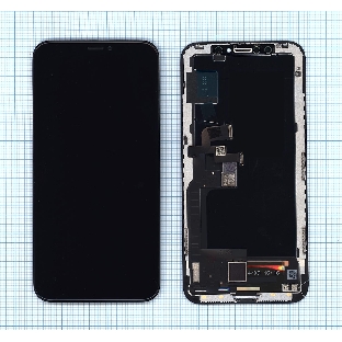 Дисплей для Apple iPhone X в сборе с тачскрином (OLED HE) черный