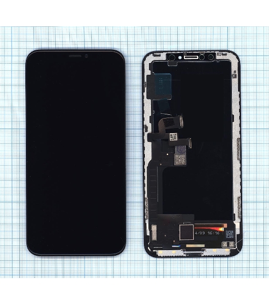 Дисплей для Apple iPhone X в сборе с тачскрином (OLED HE) черный