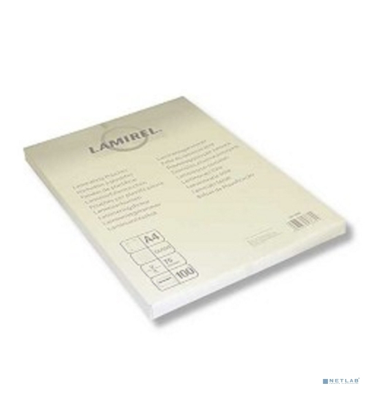 Пленка для ламинирования Lamirel LA-78656 75мкм A4 (100 шт) 216x303 мм