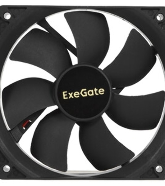 Вентилятор для корпуса ExeGate EX12025S2P-24 черный, 120 мм, 2100 об/мин, 34.2 дБ, 2 pin