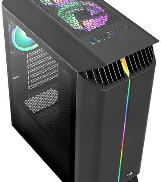 Компьютерный корпус Aerocool/Formula Gladiator Duo-G-BK-v1 черный без БП ATX 3x120мм 2xUSB3.0 audio bott PSU