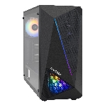 Компьютерный корпус Miditower ExeGate EVO-8225-NPX700 (ATX, БП 700NPX с вент. 12см, 2хUSB+1хUSB 3.0, черный, 2 вент. с RGb подсветкой и полоса на передней панели, боковая панель - закаленное стекло), фото13