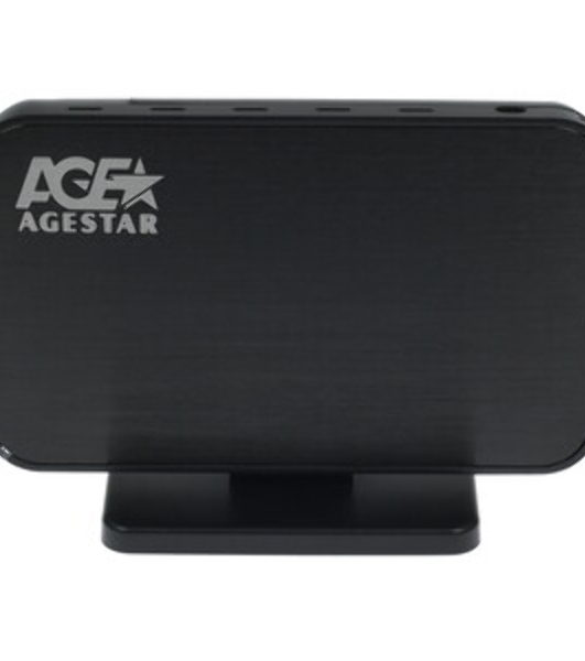 Внешний корпус для HDD AgeStar 3UB3A8-6G SATA II пластик/алюминий черный 3.5'