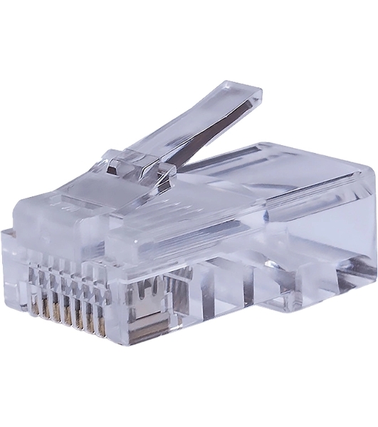 Коннектор Suprlan 10-0209-1, UTP cat.5e RJ45, прозрачный, 10шт
