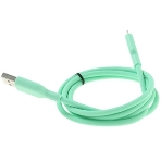 Кабель Qumo, MFI С91, USB-Apple 8 pin, 1м, 5-9В, до 2А, 18Вт, опл.нейлоновая леска, кон. металл серебро, белая оплетка, фото 1