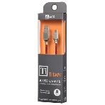 Кабель USB ACD-Titan MicroUSB - USB-A Нейлон, 1м, красно-черный, фото4