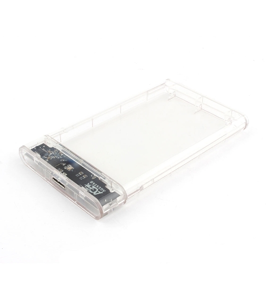Внешний корпус USB 3.0 2.5' SATAIII HDD/SSD AgeStar 3UB2P4 (TRANSPARENCY) пластик, прозрачный