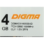 Оперативная память Digma, DDR3, 4GB (1x4 GB), 1600 MHz, CL11, DIMM, фото3