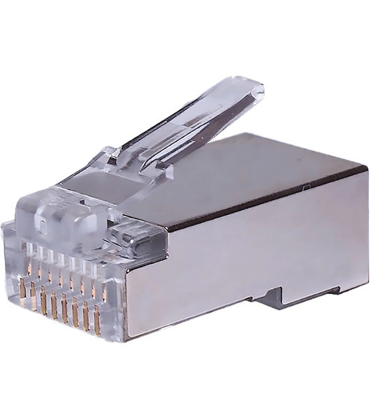Коннектор Suprlan 10-0231-1, FTP cat.5e RJ45, 10 шт, прозрачный