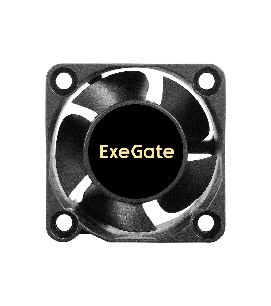 Вентилятор для корпуса ExeGate ExtraSilent ES04020S3P черный, 40 мм, 6300 об/мин, 28 дБ, 3 pin