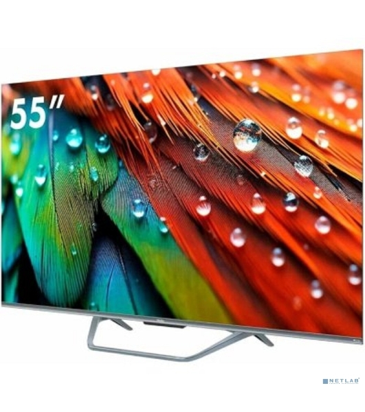 Телевизор Haier 55' DH1VMZD01RU серый QLED 4K UHD 60Hz Smart TV Android TV 2GB/16GB