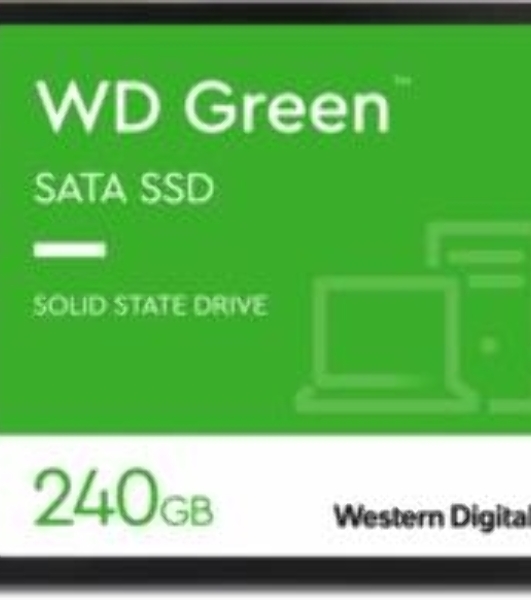 Накопитель SSD WD Green WDS240G3G0A, 240Gb, SATA III, 2.5', R/W 545/465
